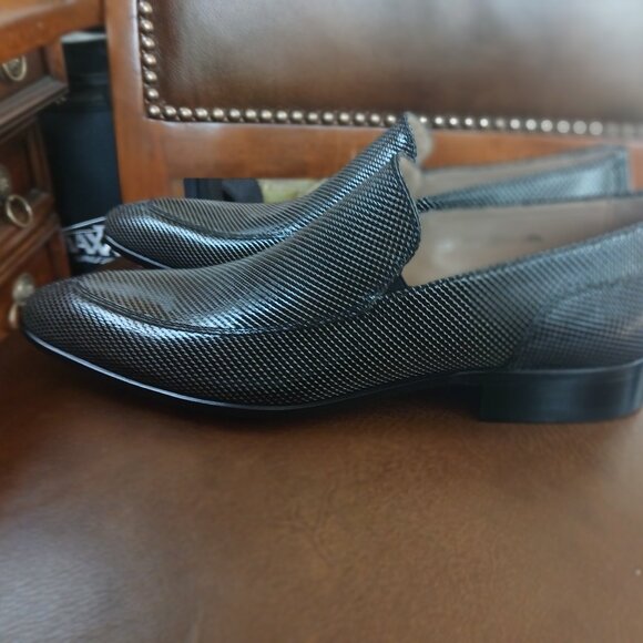 Embossed leather formal mens shoes. - Picture 3 of 5